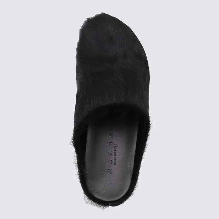 Black Leather Sandals - Image 4