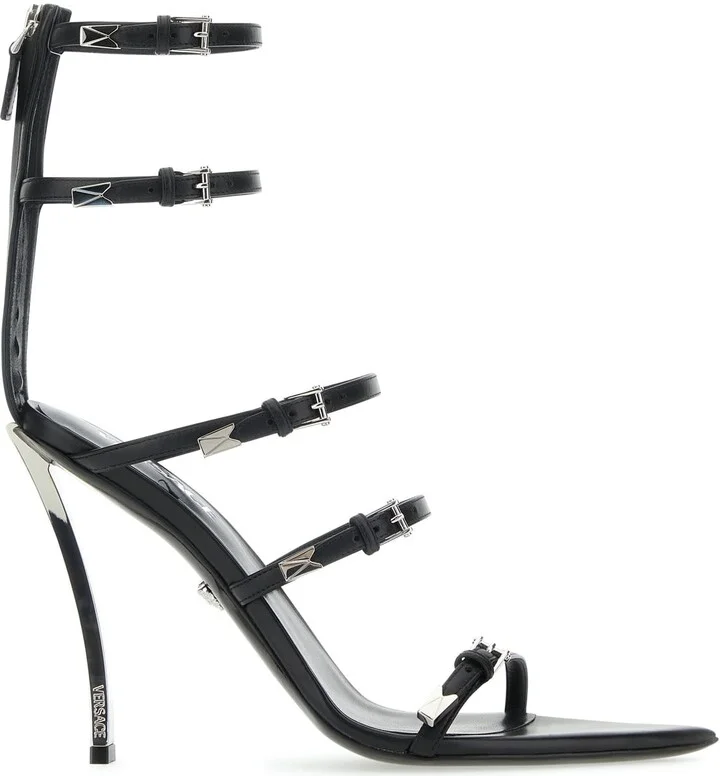 Black Leather Sandals