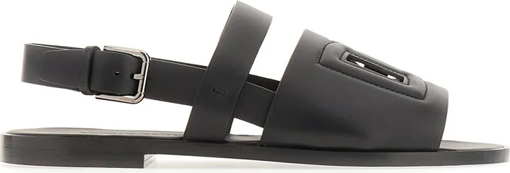 Black Leather Sandals