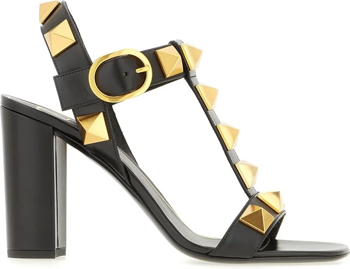 Black Leather Sandals