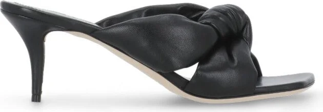 Black Leather Sandals