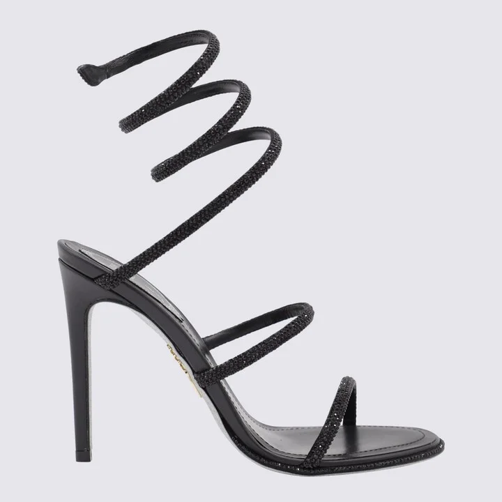 Black Leather Sandals