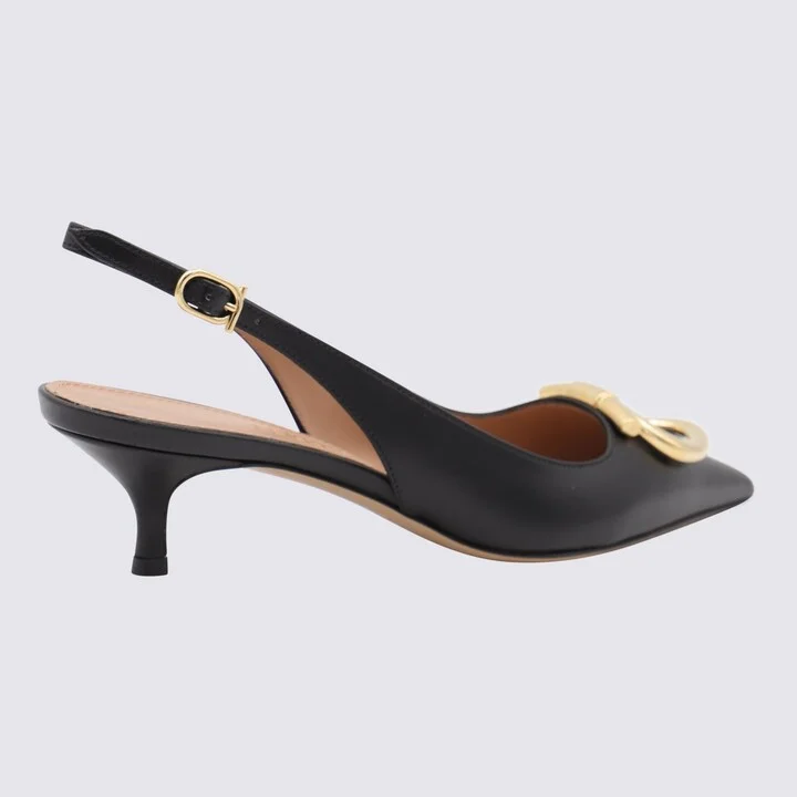 Black Leather Sara 40 Pumps - Image 3