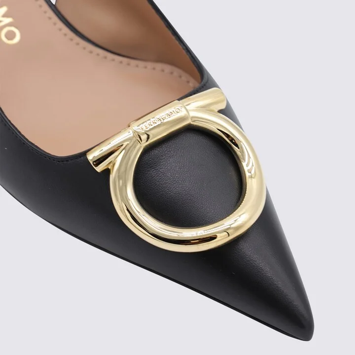 Black Leather Sara 40 Pumps - Image 4