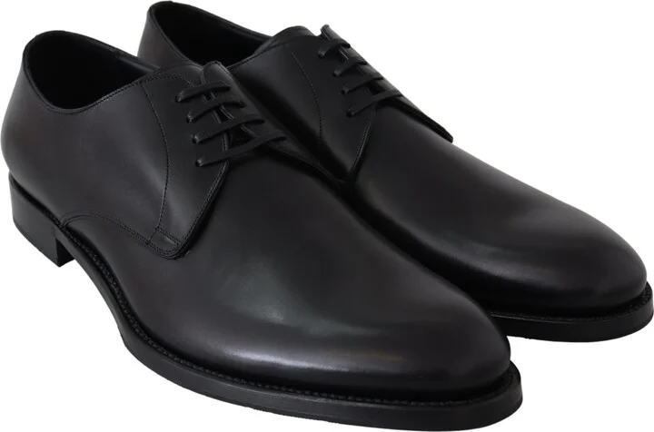 Black Leather SARTORIA Hand Made Men's Shoes - Image 4