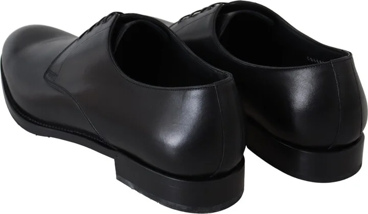 Black Leather SARTORIA Hand Made Men's Shoes - Image 5