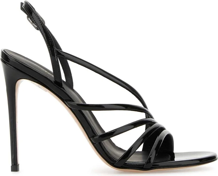 Black Leather Scarlet Sandals