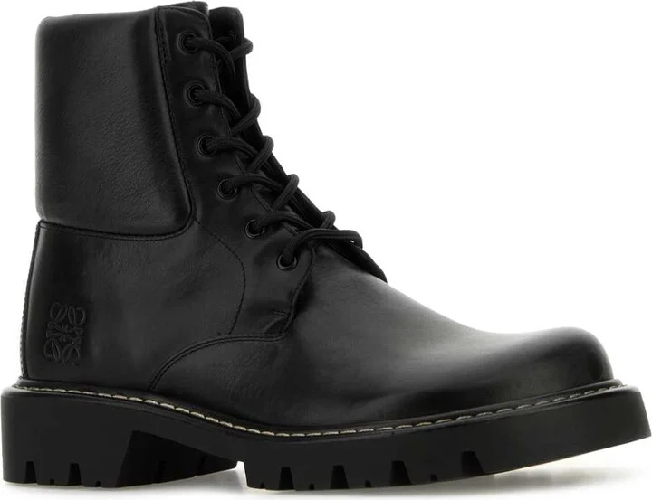 Black Leather Sierra Ankle Boots - Image 2