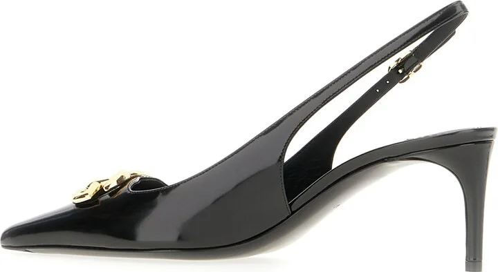 Black Leather Slingback - Image 3