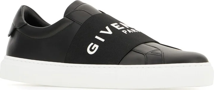Black Leather Slip Ons - Image 2