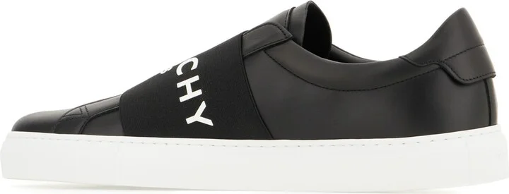 Black Leather Slip Ons - Image 3