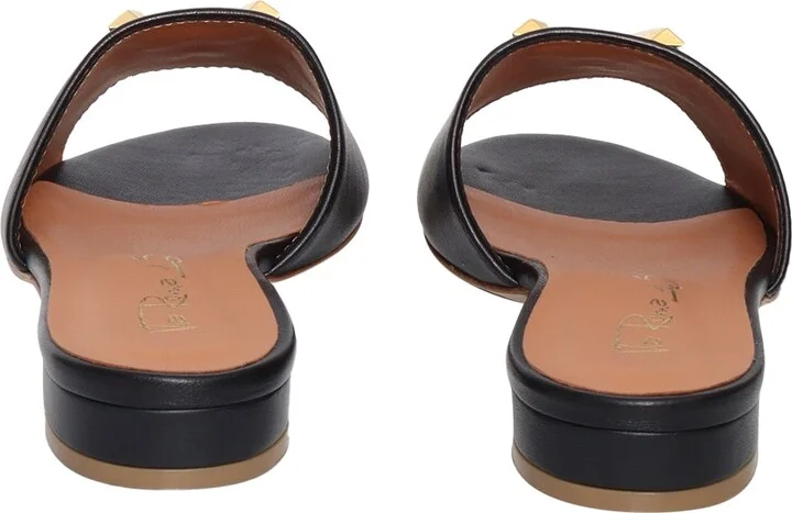 Black Leather Slippers - Image 3