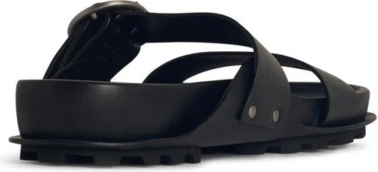 Black Leather Slippers - Image 3