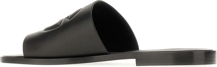 Black Leather Slippers - Image 3