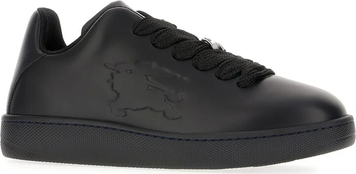 Black Leather Sneakers - Image 2
