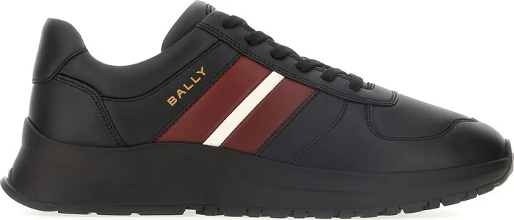 Black Leather Sneakers - Image 2