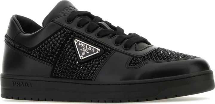 Black Leather Sneakers - Image 2