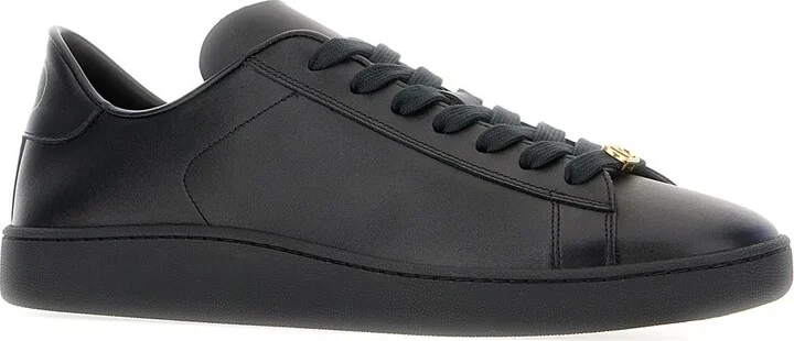 Black Leather Sneakers - Image 2