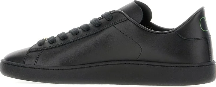 Black Leather Sneakers - Image 3