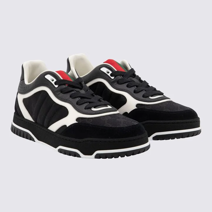 Black Leather Sneakers - Image 2