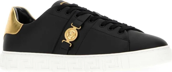 Black Leather Sneakers - Image 2