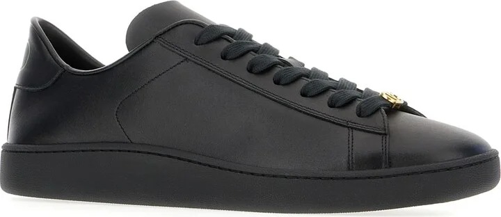 Black Leather Sneakers - Image 2