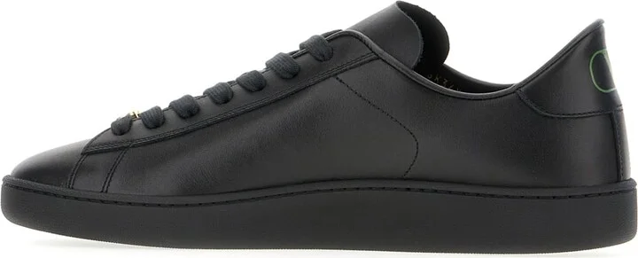 Black Leather Sneakers - Image 3
