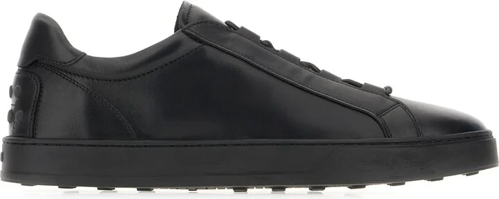 Black Leather Sneakers
