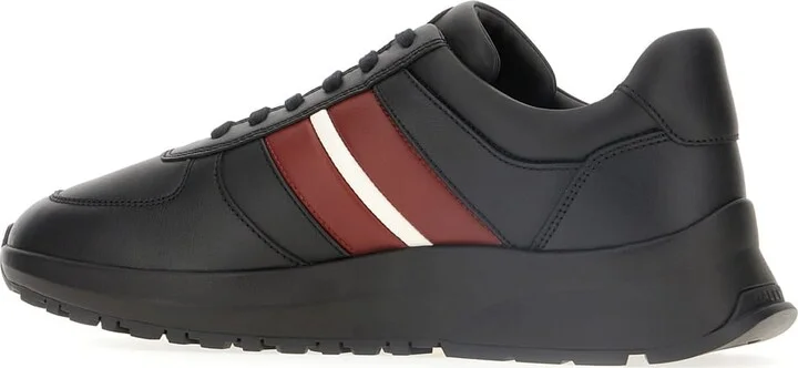 Black Leather Sneakers