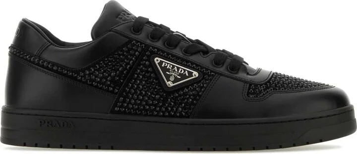 Black Leather Sneakers