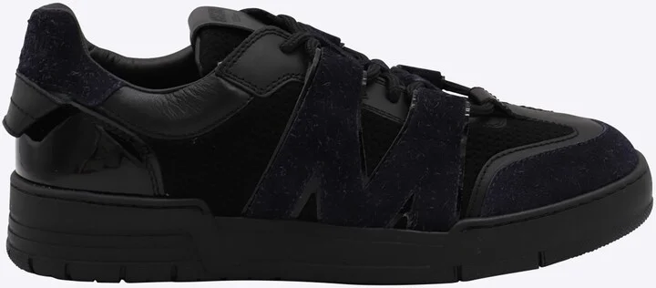 Black Leather Sneakers