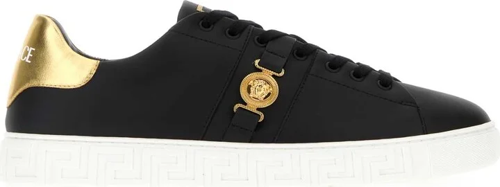 Black Leather Sneakers