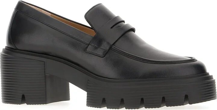 Black Leather Soho Loafers - Image 2