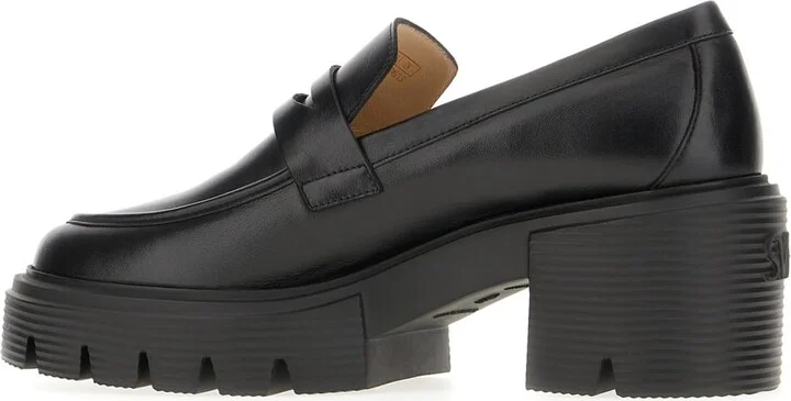 Black Leather Soho Loafers - Image 3