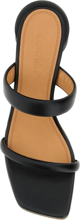 Black Leather Spring Mules - Image 4