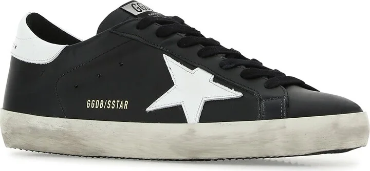 Black Leather Super Star Classic Sneakers - Image 2
