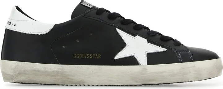Black Leather Super Star Classic Sneakers