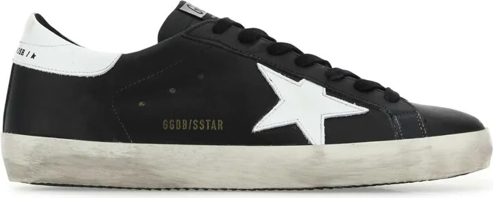 Black Leather Super Star Classic Sneakers