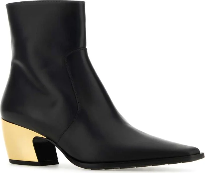 Black Leather Tex Ankle Boots - Image 2