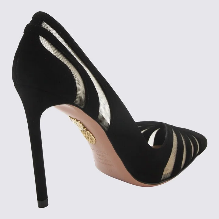 Black Leather The Spy Pump 105 - Image 3