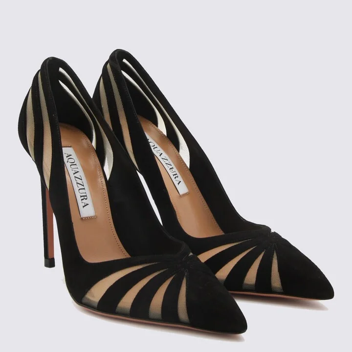 Black Leather The Spy Pump 105