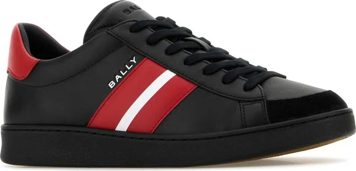 Black Leather Thiago Sneakers - Image 2