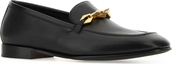 Black Leather Tilda Loafers - Image 2