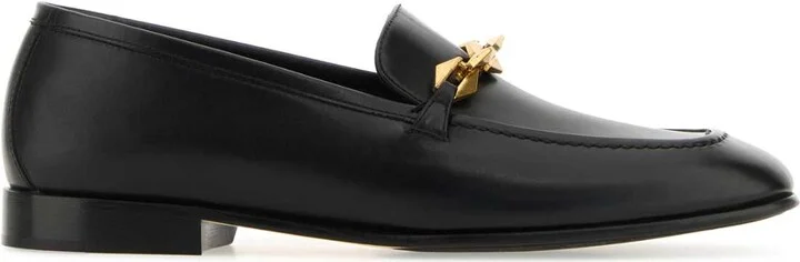 Black Leather Tilda Loafers