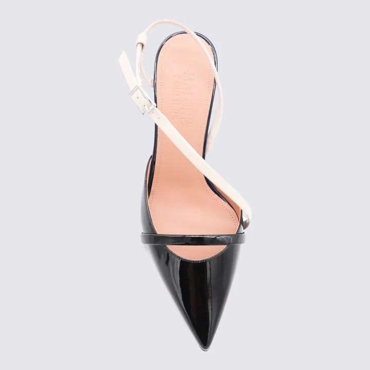 Black Leather Valeria 70-7 Pumps - Image 4