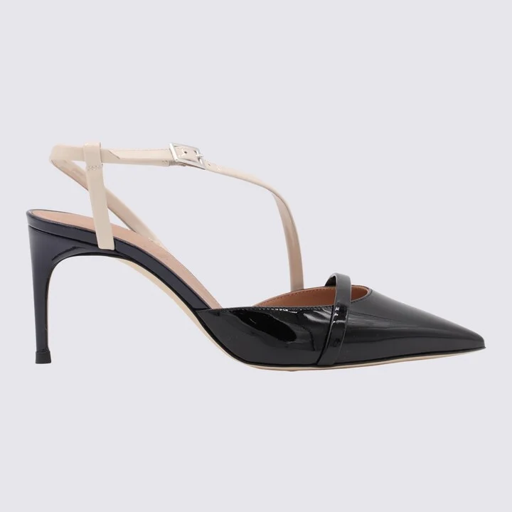 Black Leather Valeria 70-7 Pumps