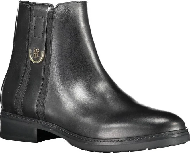 Black Leather Women Women's Boot - Image 2