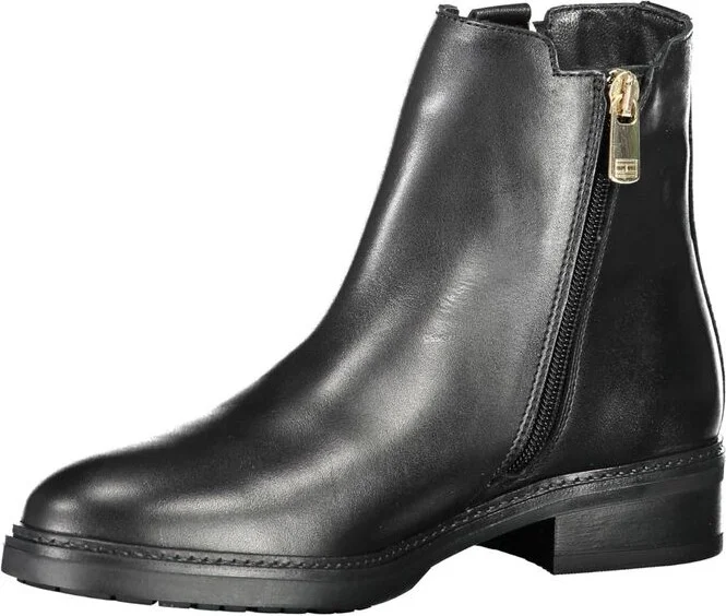 Black Leather Women Women's Boot - Image 3