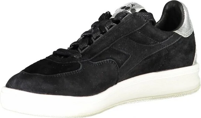 Black Leather Women Women's Sneaker - Image 3