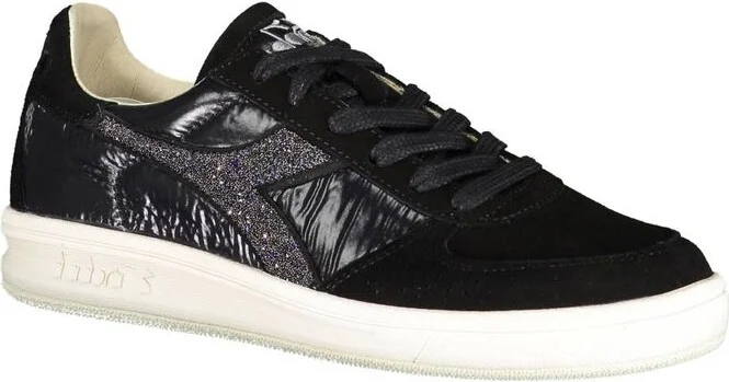 Black Leather Women Women's Sneaker - Image 2